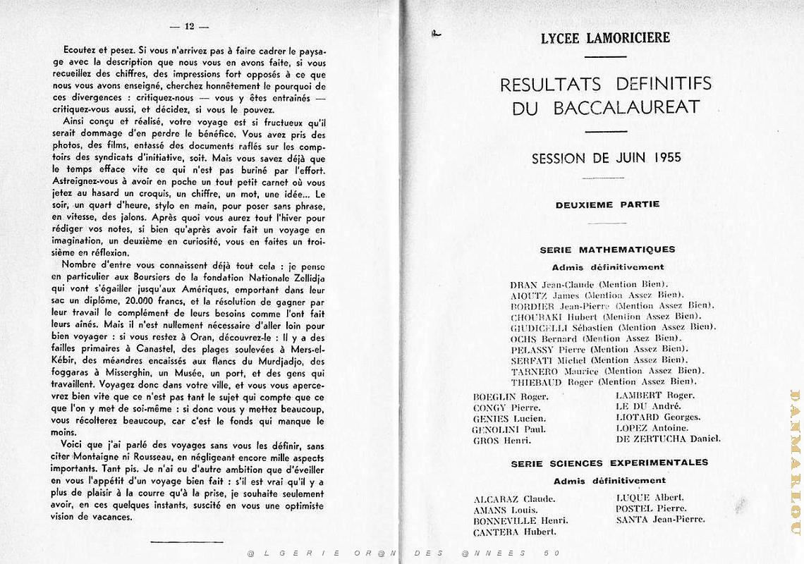 LYCEE LAMORICIERE DISTRIBUTIONS PRIX  29 JUIN 1955   (7).JPG